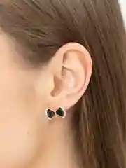 Аметистовый сережки гвоздики