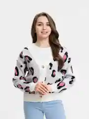 Розовый кардиган женский