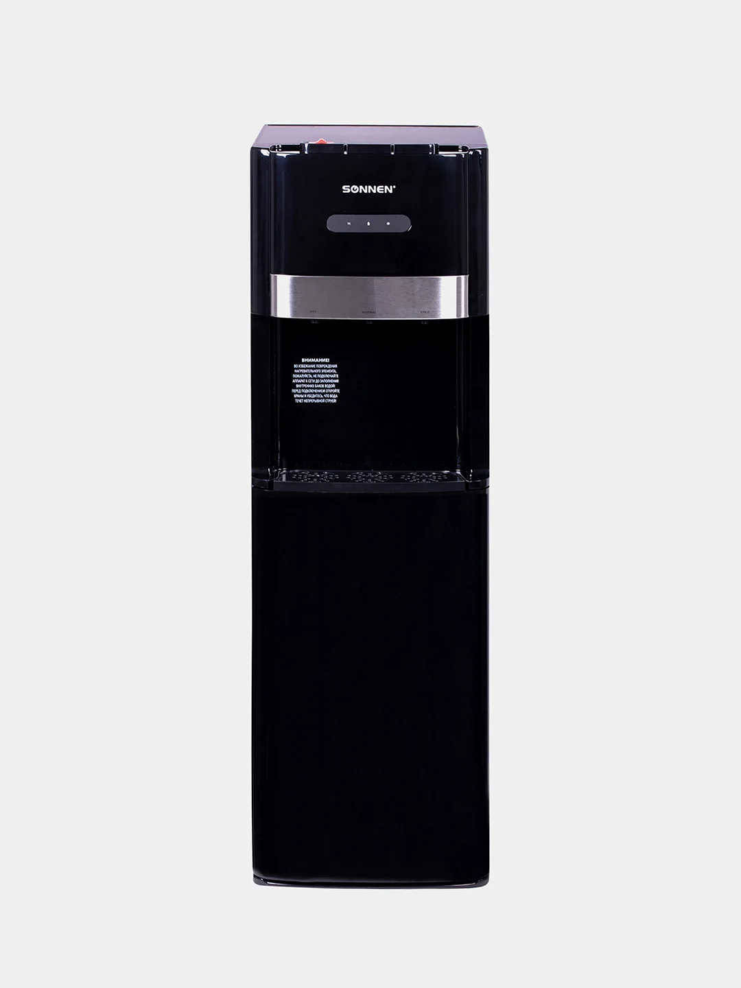 Кулер для воды SONNEN FSE-03B, напольный, нагрев и охлаждение, 3 крана