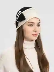 Черный шляпа женская из мягкого фетра