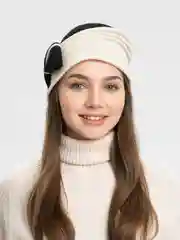 Черный шляпа женская из мягкого фетра
