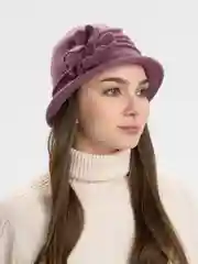 Коралловый меланж шляпа женская измягкого фетра
