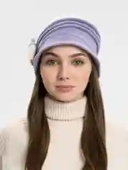 Белый шляпа женская из мягкого фетра