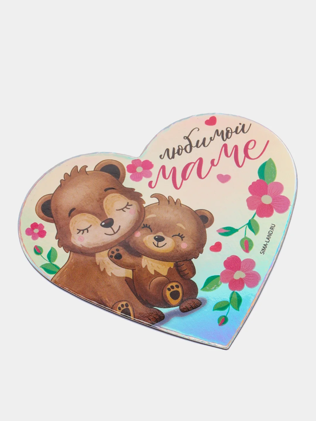 Пастельно-коралловый магнит на холодильник / Подарок сувенир