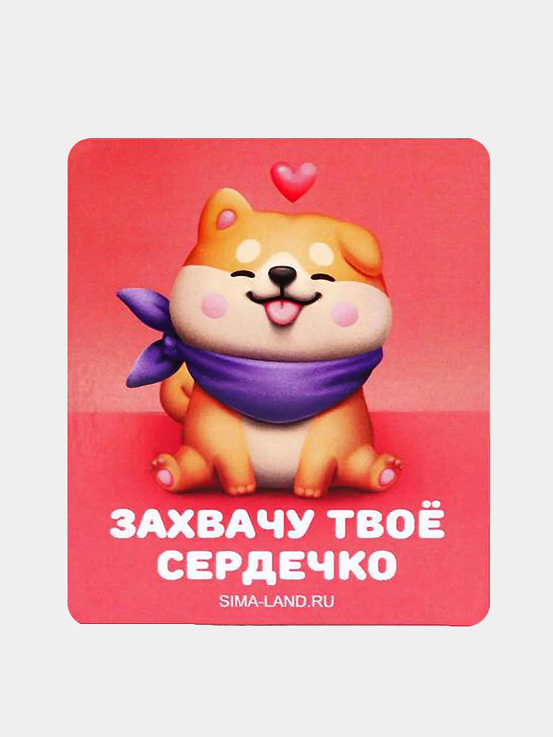 Кораллово-розовый магнит на холодильник / Подарок сувенир