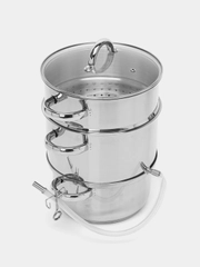 Соковарка из нержавеющей стали, JM-22/6L, диаметр 22 см, 6 литров