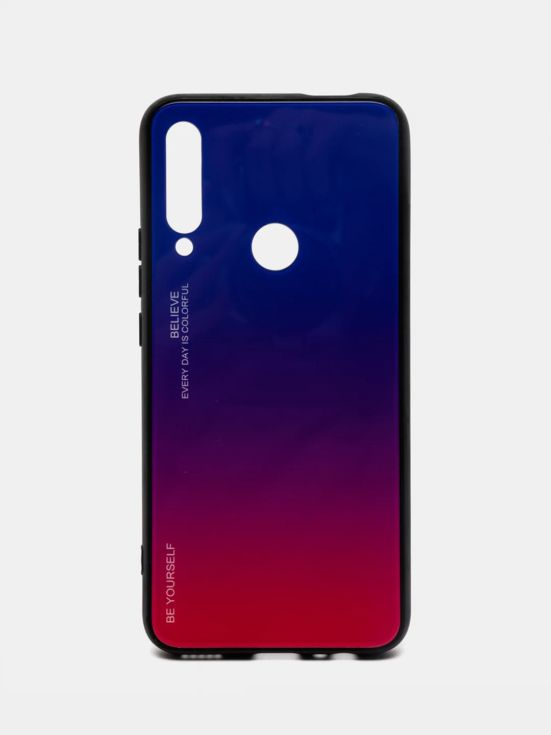 Пурпурный градиентный чехол из закалённого стекла для моделей Honor, Huawei