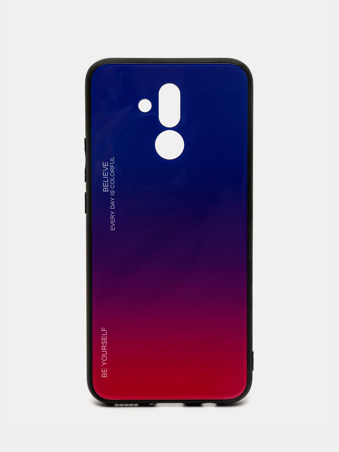 Пурпурный градиентный чехол из закалённого стекла для моделей Honor, Huawei