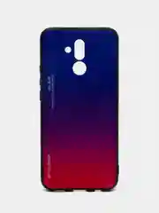 Пурпурный градиентный чехол из закалённого стекла для моделей Honor, Huawei