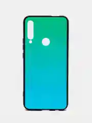 Зеленый градиентный чехол из закалённого стекла для моделей Honor, Huawei
