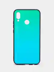 Зеленый градиентный чехол из закалённого стекла для моделей Honor, Huawei