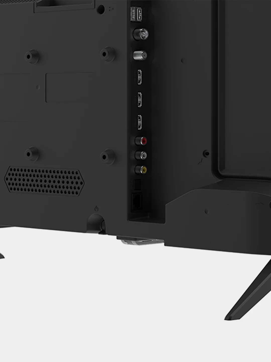 Белый телевизор LED 24" Topdevice 24BN02H, HD Ready/USB/DVB-T2/C/S2