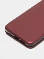 Багровый чехол-книжка для Poco M4 Pro 4G