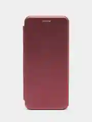 Багровый чехол-книжка для Poco M4 Pro 4G