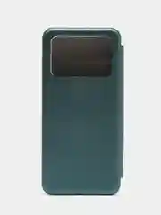Зеленый чехол-книжка для Poco M4 Pro 4G