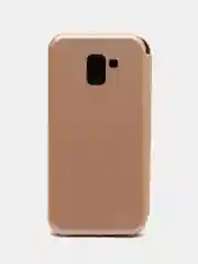 Золотой чехол книжка Samsung Galaxy J6 (2018), Самсунг Галакси Джи6 (2018)