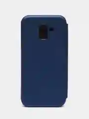 Синий чехол книжка Samsung Galaxy J6 (2018), Самсунг Галакси Джи6 (2018)