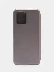 Серебряный чехол-книжка для Realme 8, Realme 8 Pro (Реалми 8, Реалми 8 Про)
