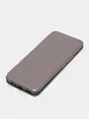 Серебряный чехол-книжка для Realme 8, Realme 8 Pro (Реалми 8, Реалми 8 Про)