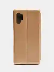 Золотой чехол книжка на Samsung Galaxy Note 10 Plus, Самсунг Галакси Нот 10 Плюс