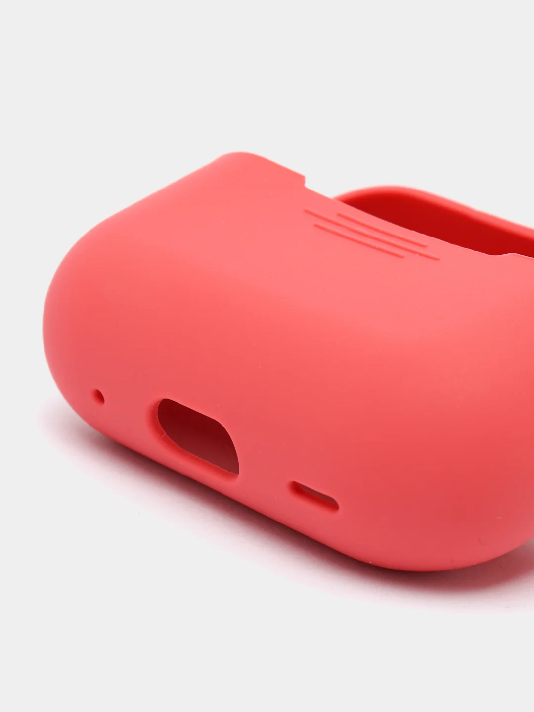 Бордовый чехол для наушников AirPods Pro 2, силиконовый, с карабином