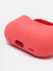 Бордовый чехол для наушников AirPods Pro 2, силиконовый, с карабином