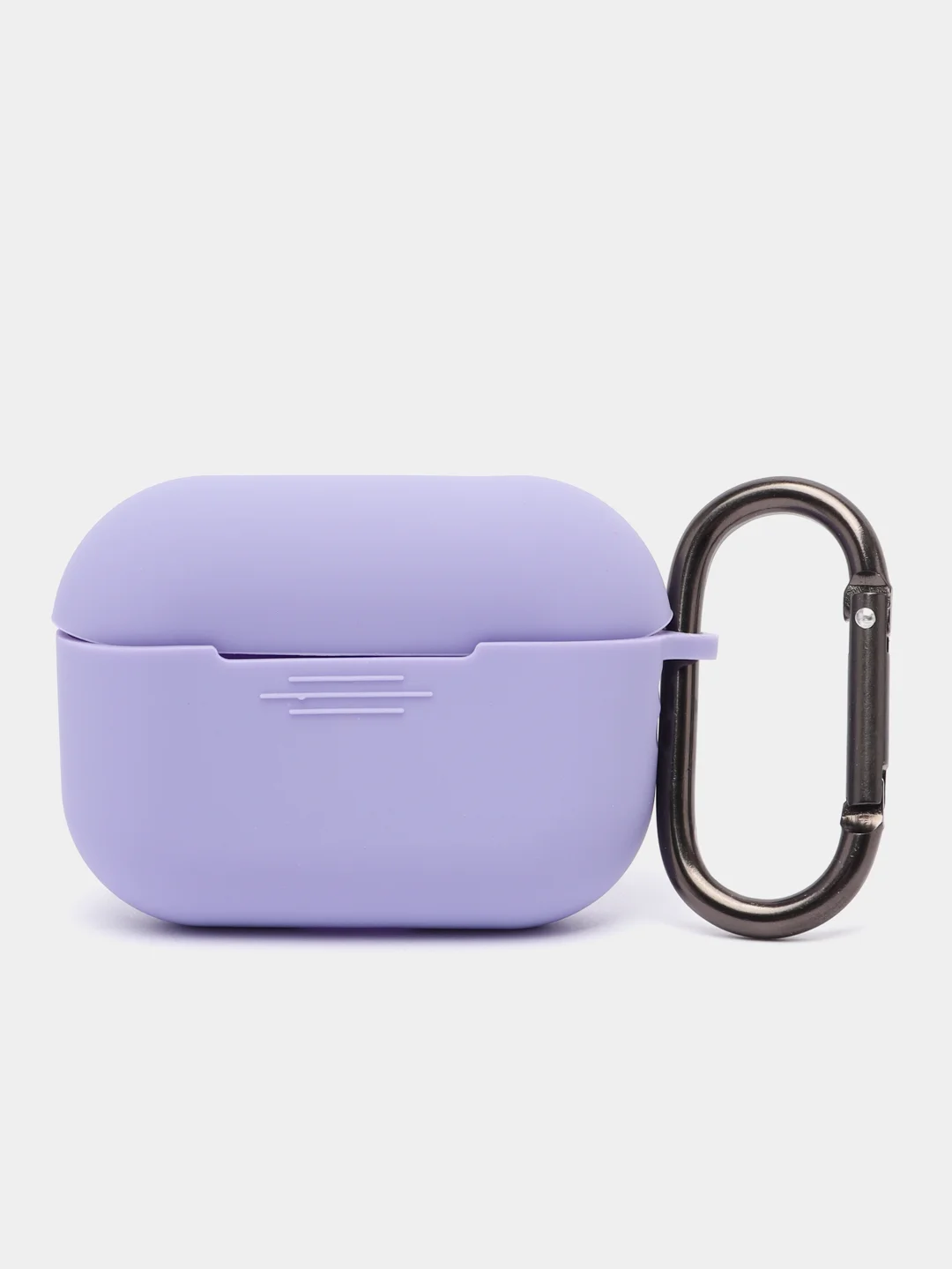 Лавандовый чехол для наушников AirPods Pro 2, силиконовый, с карабином