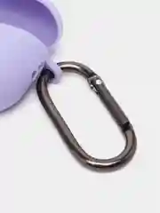 Лавандовый чехол для наушников AirPods Pro 2, силиконовый, с карабином