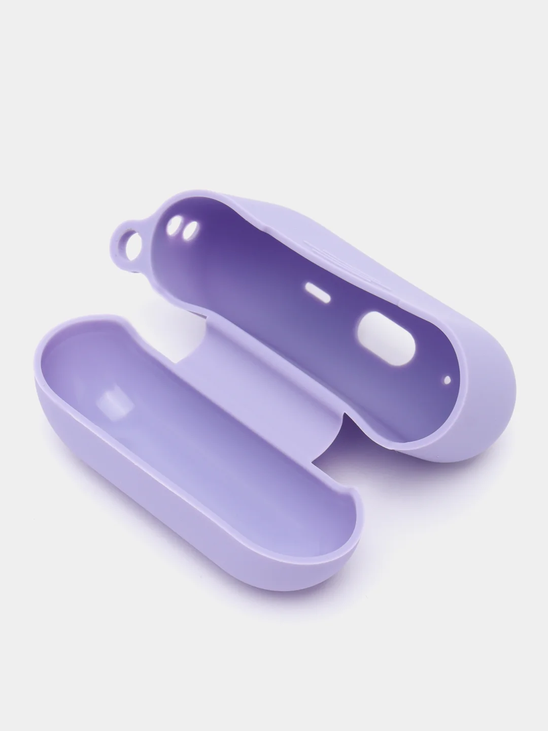 Лавандовый чехол для наушников AirPods Pro 2, силиконовый, с карабином