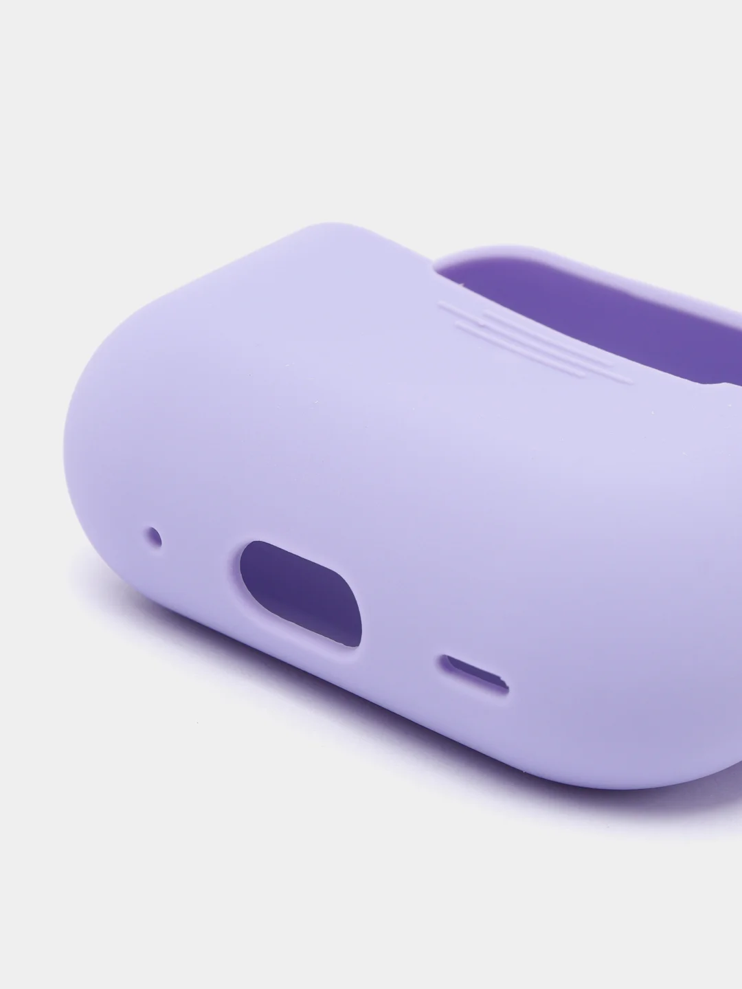 Лавандовый чехол для наушников AirPods Pro 2, силиконовый, с карабином