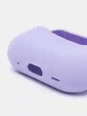 Лавандовый чехол для наушников AirPods Pro 2, силиконовый, с карабином