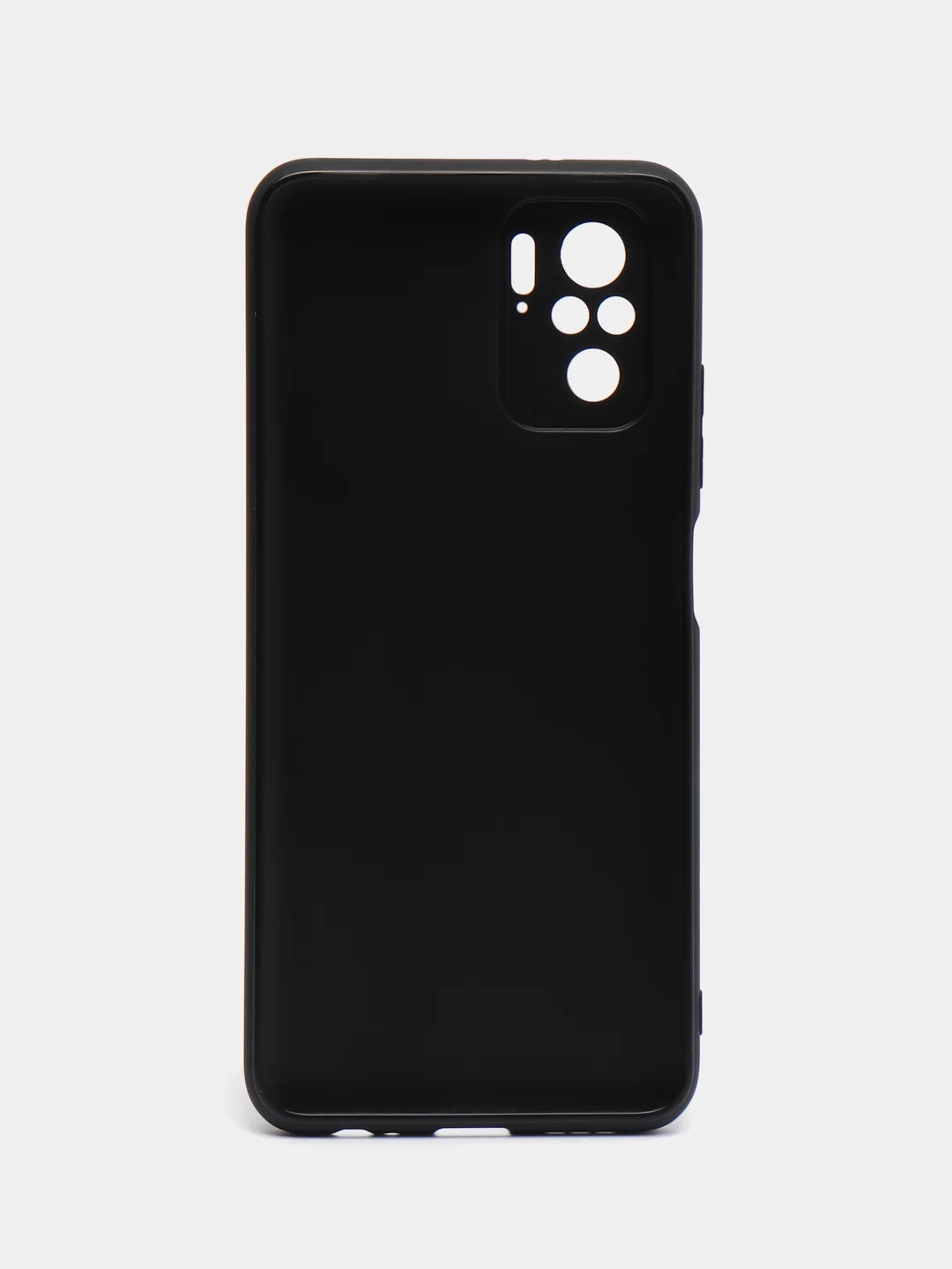 Черный чехол Rosco для Xiaomi Redmi Note 10, 10S, Poco M5s, матовый, силиконовый, тонкий