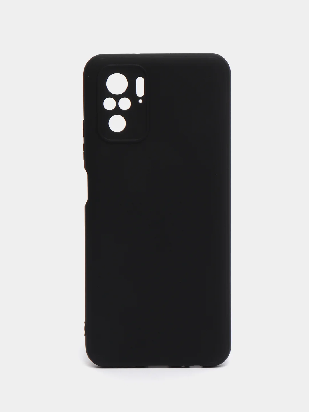Черный чехол Rosco для Xiaomi Redmi Note 10, 10S, Poco M5s, матовый, силиконовый, тонкий
