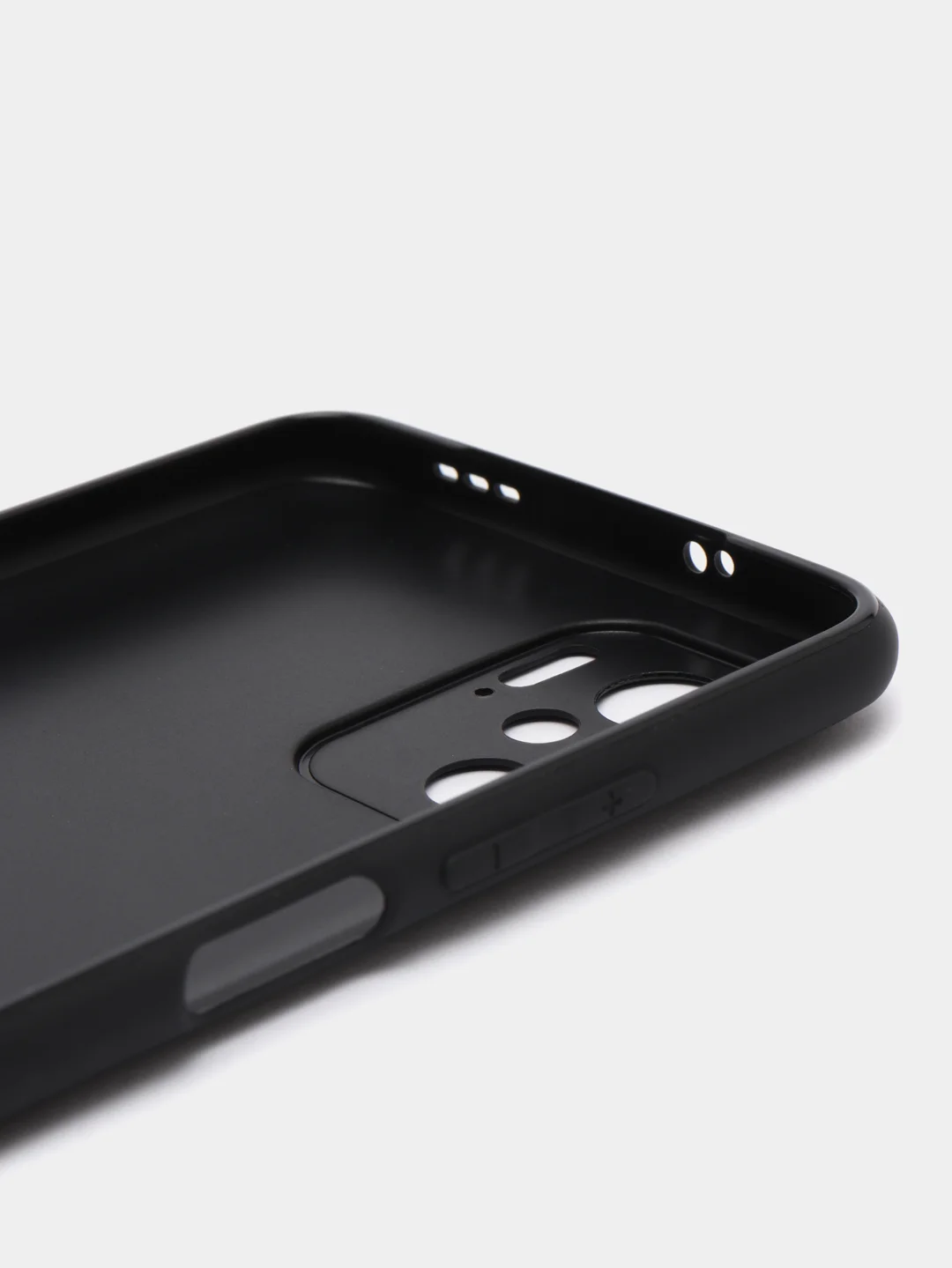 Черный чехол Rosco для Xiaomi Redmi Note 10, 10S, Poco M5s, матовый, силиконовый, тонкий