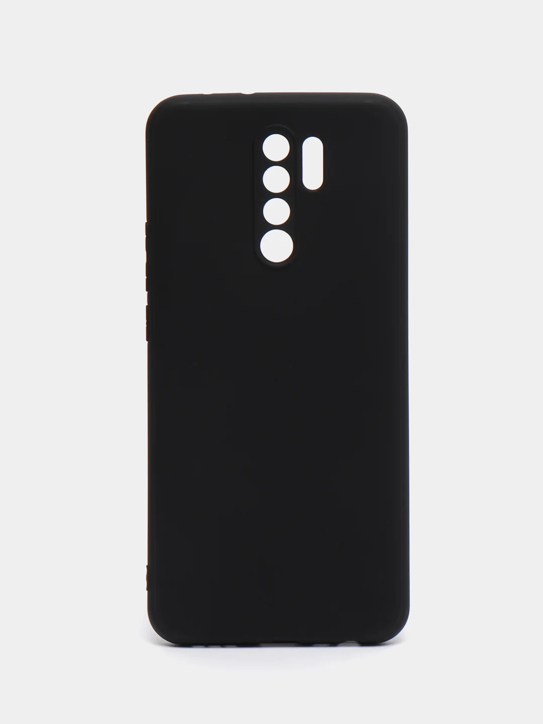 Черный чехол ROSCO для Xiaomi Redmi 9, матовый, силиконовый, тонкий, бортик вокруг камер