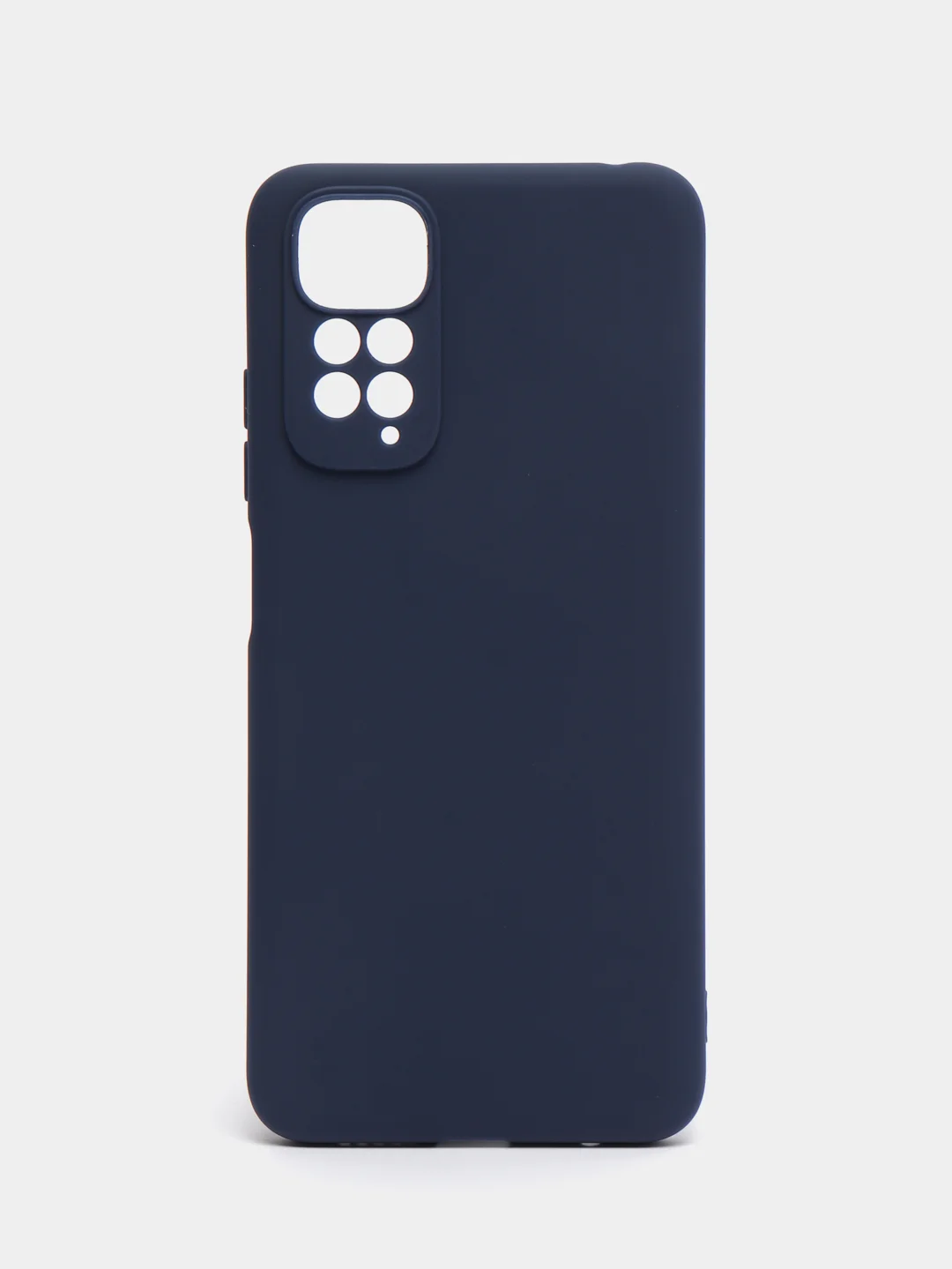 Синий чехол для Xiaomi Redmi Note 11, 11S силиконовый  BROSCORP матовый тонкий с защитой камер