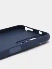 Синий чехол для Xiaomi Redmi Note 11, 11S силиконовый  BROSCORP матовый тонкий с защитой камер