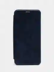 Синий чехол-книжка КАРТОФАН на Tecno Camon 19 и 19Pro, с функцией подставки и карманом, экокожа