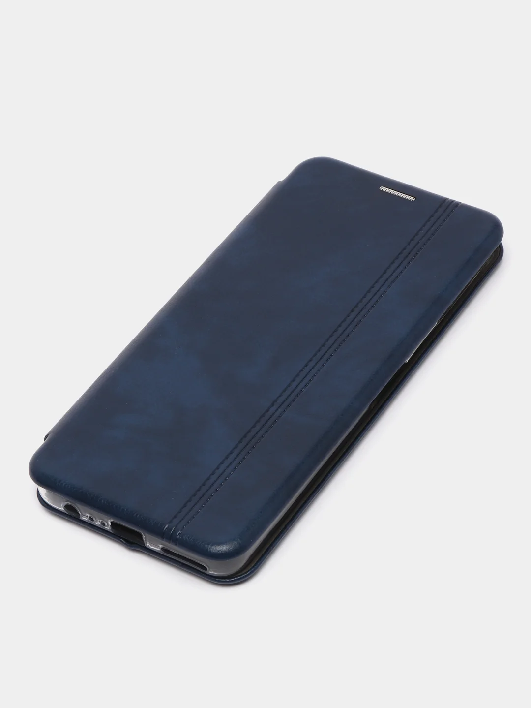 Коричневый чехол-книжка КАРТОФАН на Tecno Camon 19 и 19Pro, с функцией подставки и карманом, экокожа