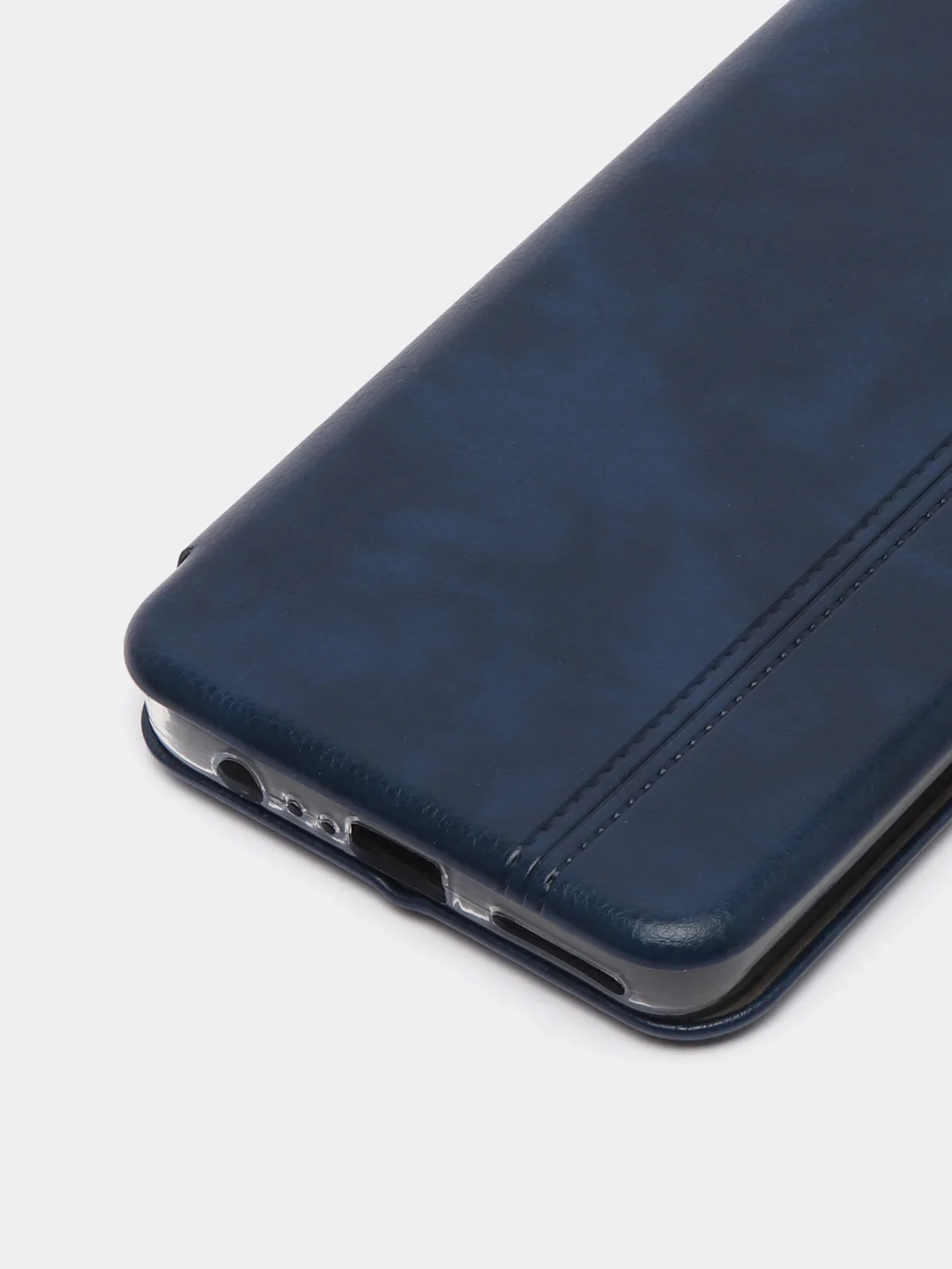 Коричневый чехол-книжка КАРТОФАН на Tecno Camon 19 и 19Pro, с функцией подставки и карманом, экокожа