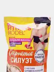 Соль для ванны морская "Стройный силуэт" серии FITNESS MODEL body, 500 г + 30 г