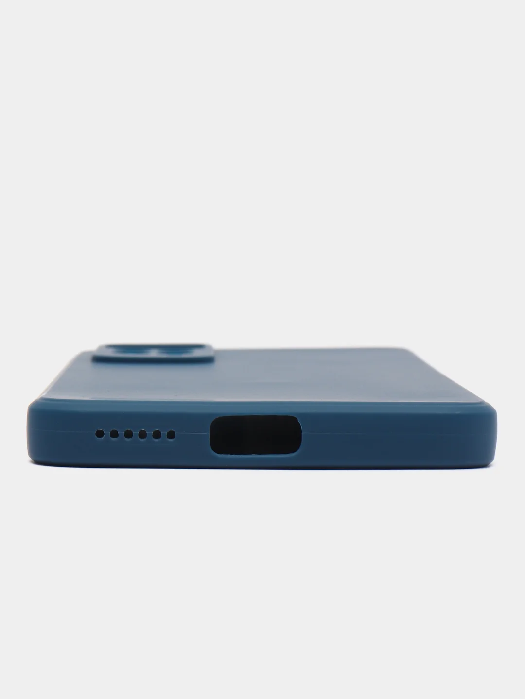 Синий чехол для Xiaomi Redmi Note 11 Pro / 11E Pro силиконовый BROSCORP матовый c защитой камер