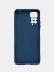 Синий чехол для Xiaomi Redmi Note 11 Pro / 11E Pro силиконовый BROSCORP матовый c защитой камер