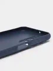 Синий чехол для Samsung Galaxy A23 силиконовый ROSCO матовый тонкий с бортиком- защитой камер