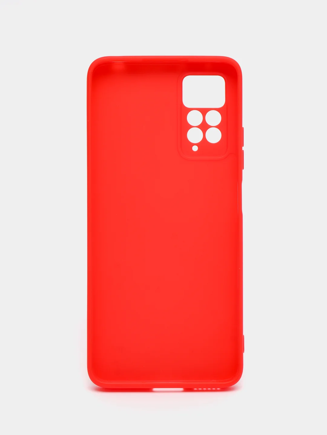 Красный чехол для Xiaomi Redmi Note 11 Pro / 11E Pro силиконовый BROSCORP матовый c защитой камер