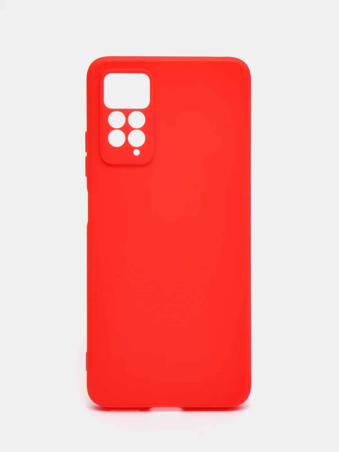 Красный чехол для Xiaomi Redmi Note 11 Pro / 11E Pro силиконовый BROSCORP матовый c защитой камер