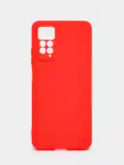 Красный чехол для Xiaomi Redmi Note 11 Pro / 11E Pro силиконовый BROSCORP матовый c защитой камер