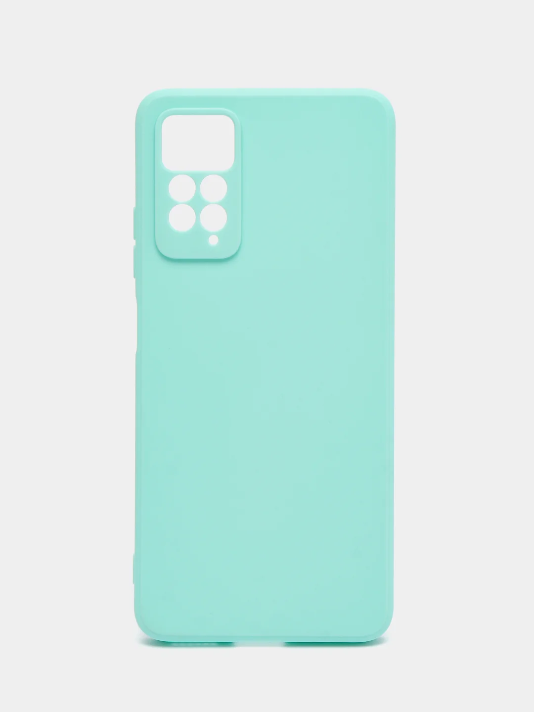 Небесно-голубой чехол для Xiaomi Redmi Note 11 Pro / 11E Pro силиконовый BROSCORP матовый c защитой камер