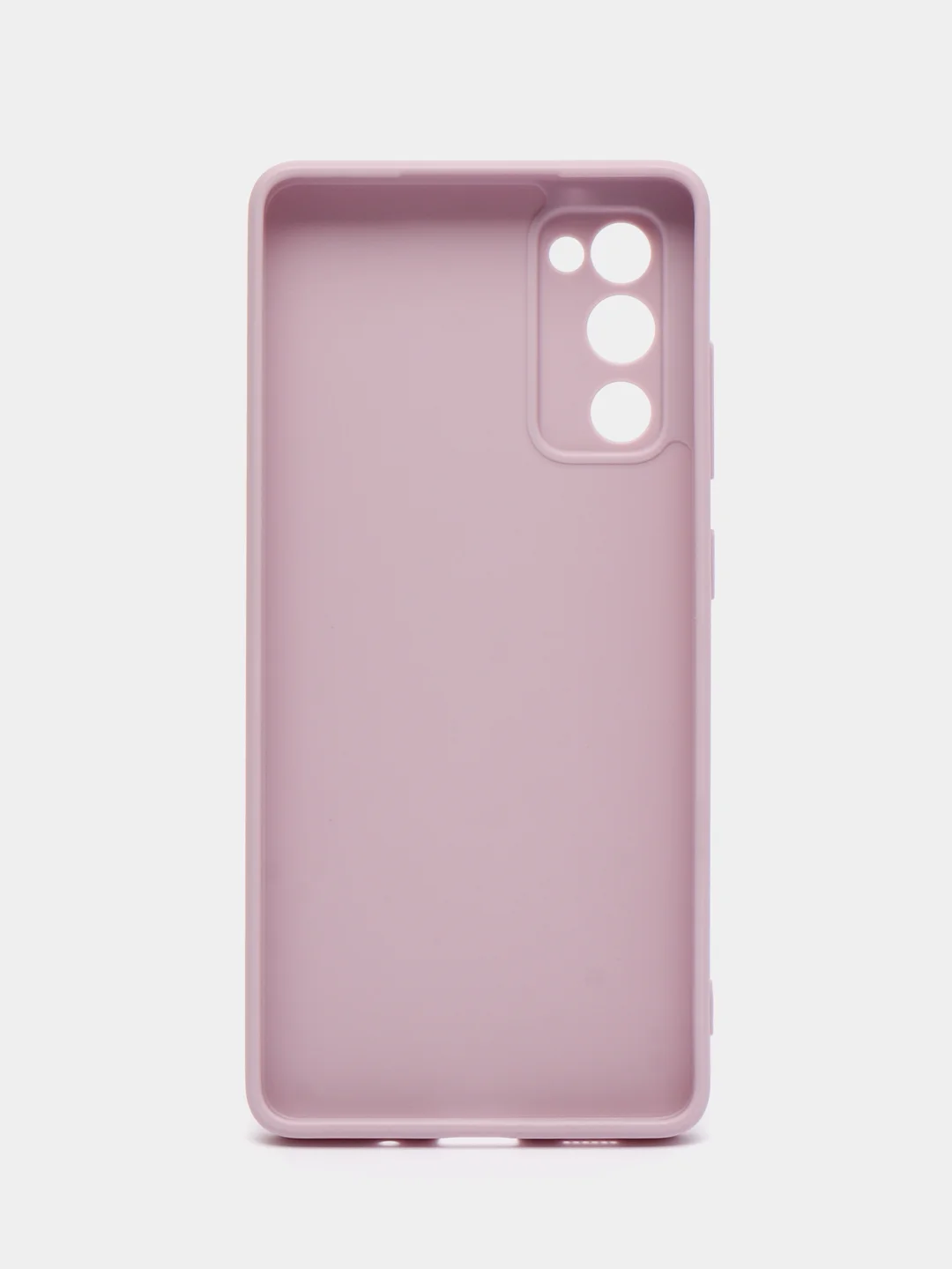 Синий чехол для Samsung Galaxy S20 FE силиконовый ROSCO матовый тонкий с бортиком- защитой камер