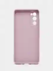 Синий чехол для Samsung Galaxy S20 FE силиконовый ROSCO матовый тонкий с бортиком- защитой камер